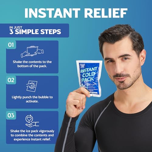 Image of 5000 Pack Pallet of Instant Ice Cold Pack (6 inch x 4.5 inch) - Disposable Instant Ice Packs for Injuries | Cold Compress Ice Pack for Pain Relief
