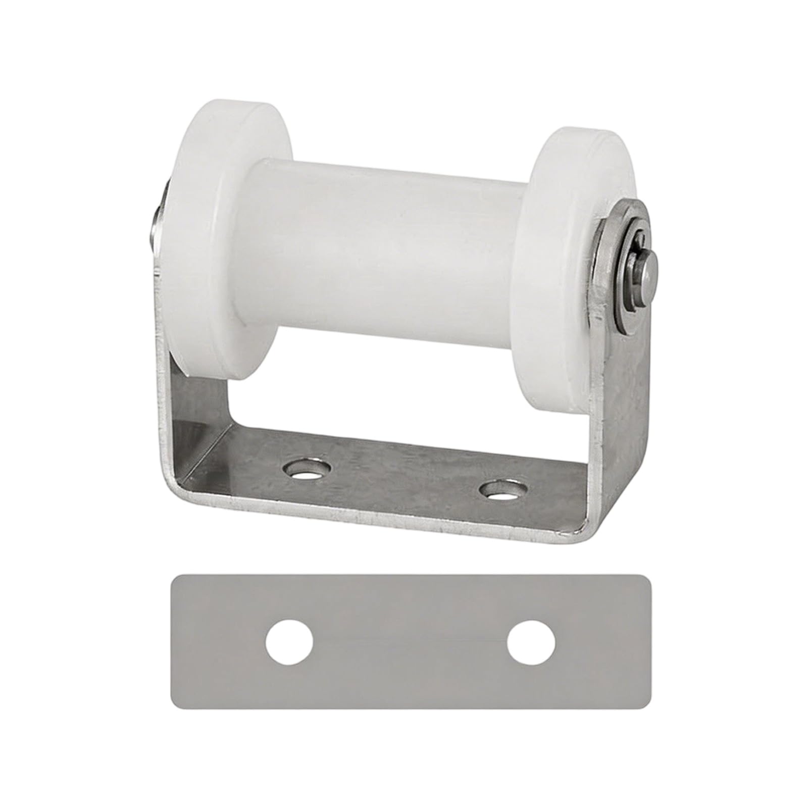 Purplelily 52Mm Resistant Nylon Pulley Guide Bearings Double Bearing Guide Wheel Square Track Roller For Sliding Doors Double Bearing Wheel