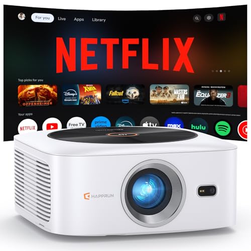 1500 ANSI Official Licensed Netflix Outdoor Projector 4K Full HD,...
