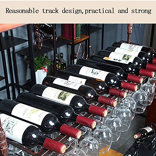 Casier à vin suspendu en métal noble, étagère de plafond design