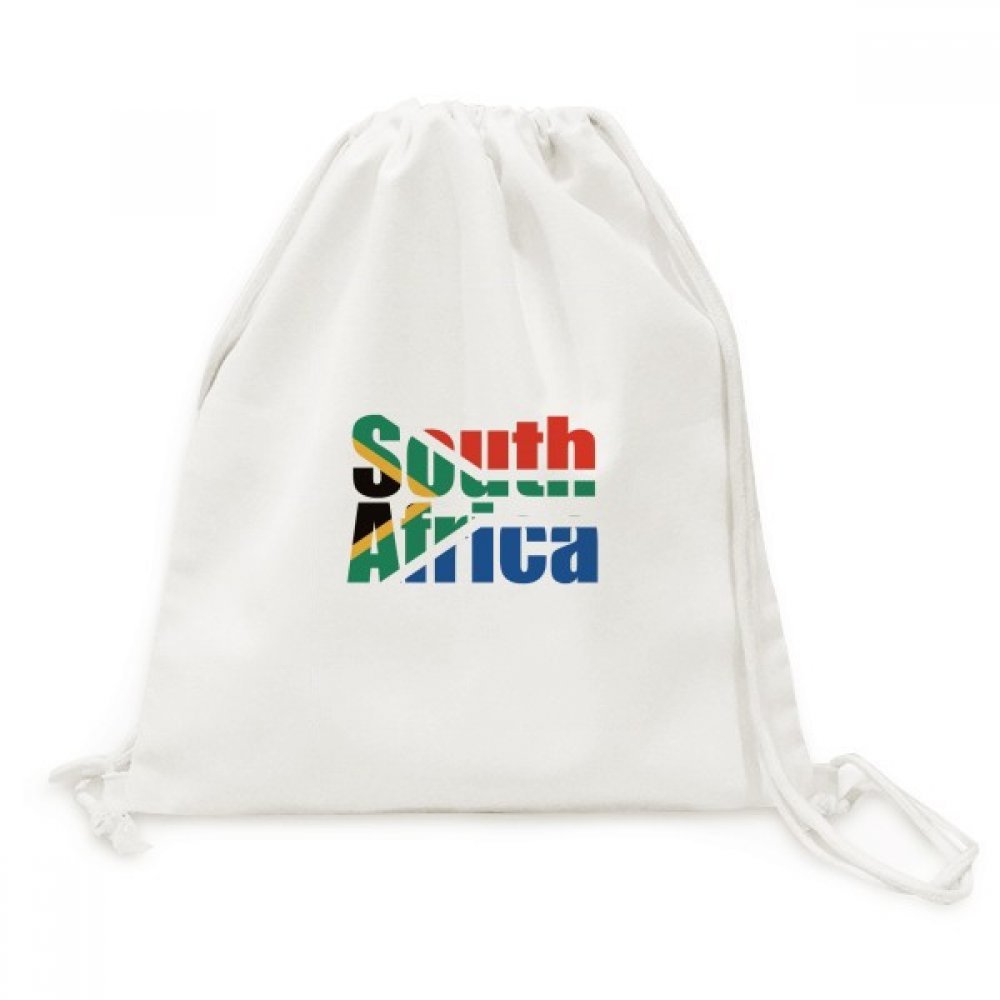 Afrique du Sud sac à dos canvas drawstring backpack voyage léger - 5
