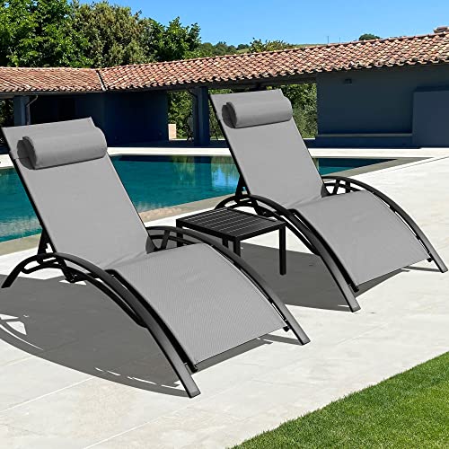 Chaise Lounges Chairs MIX Gulfstream Poolside Patio Outdoor Commercial Grade Single Strap Lounge