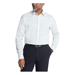 Calvin Klein Mens Dress Shirt Non Iron Stretch Slim Fit Check