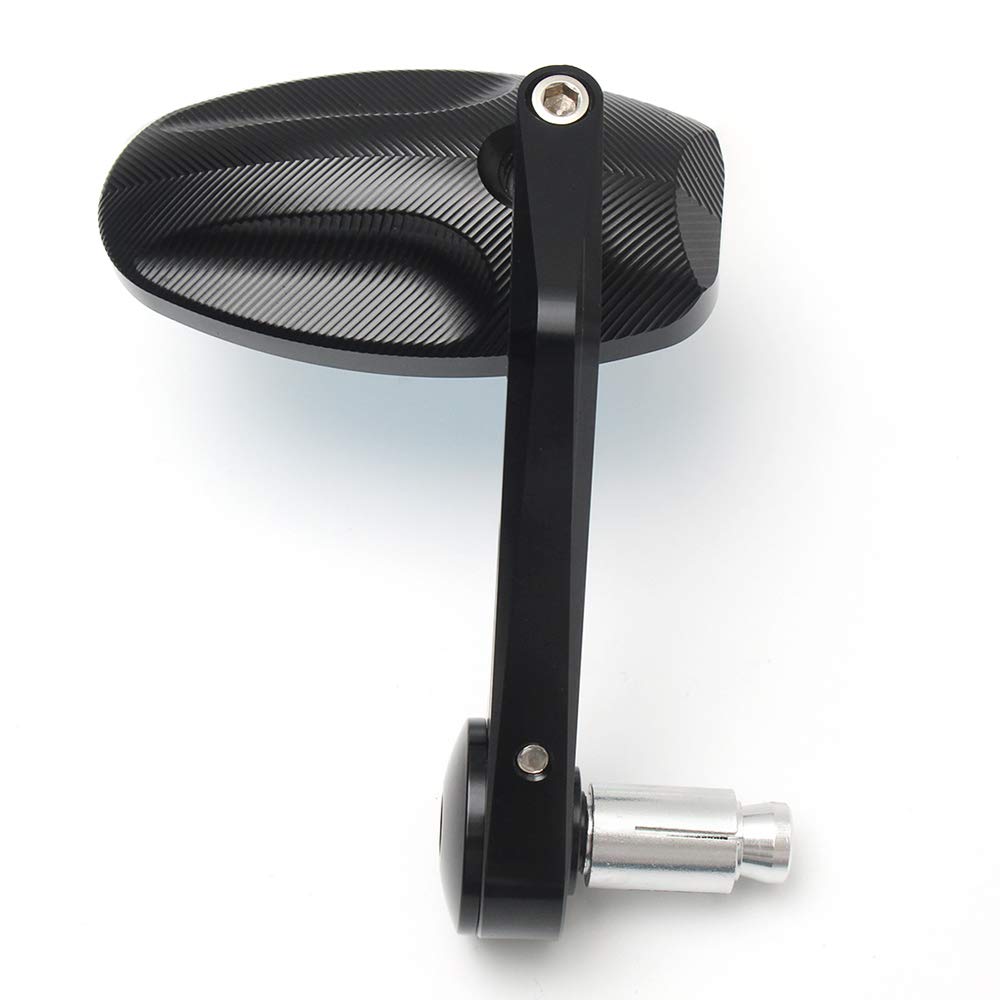 Rétroviseur noir d'extrémité de barre de moto CNC 2 pièces pour Speed ​​​​Triple