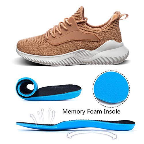 Image of Akk Womens Walking Shoes - Slip On Tennis Running Shoes Memory Foam Lightweight Work Sneakers for Indoor Outdoor Gym