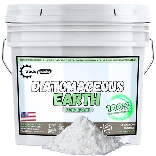 Trade Grade Diatomaceous Earth Powder for Plants, Home, and Pets &ndash; 1.5 Gallon Bucket...