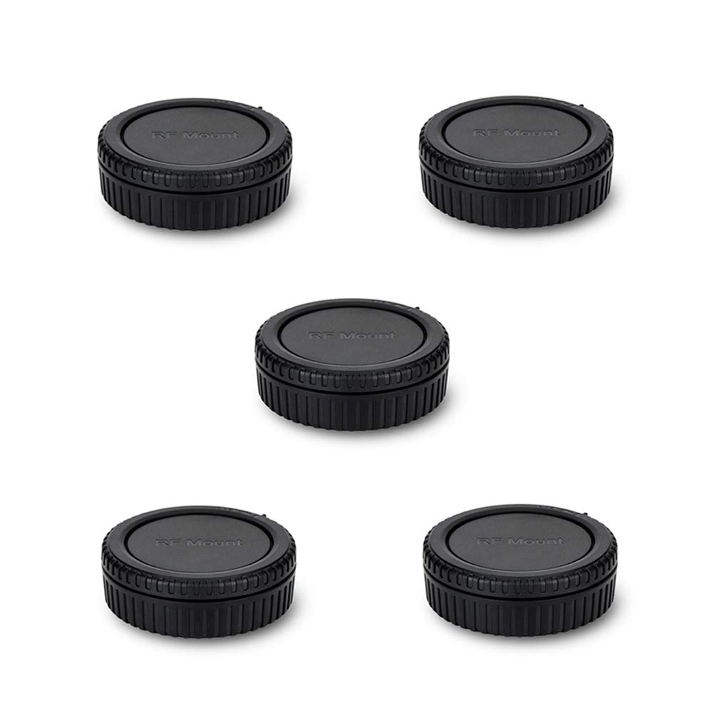 Rear Lens Cap & Body Cap Cover for Canon RF Mount Mirrorless Camera EOS R100 R50 R10 R8 R7 R6 Mark II R6 R5C R5 Mark II R5 R3 R RP Replace RF Rear