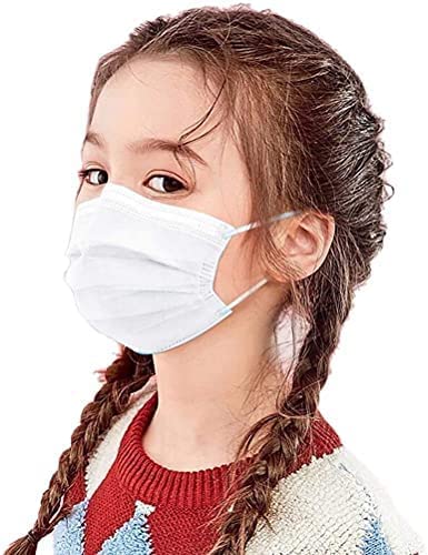 50pcs 3 Layer Disposable Face Mask for Kids / Children with Comfortable Ear loop and Nose clip