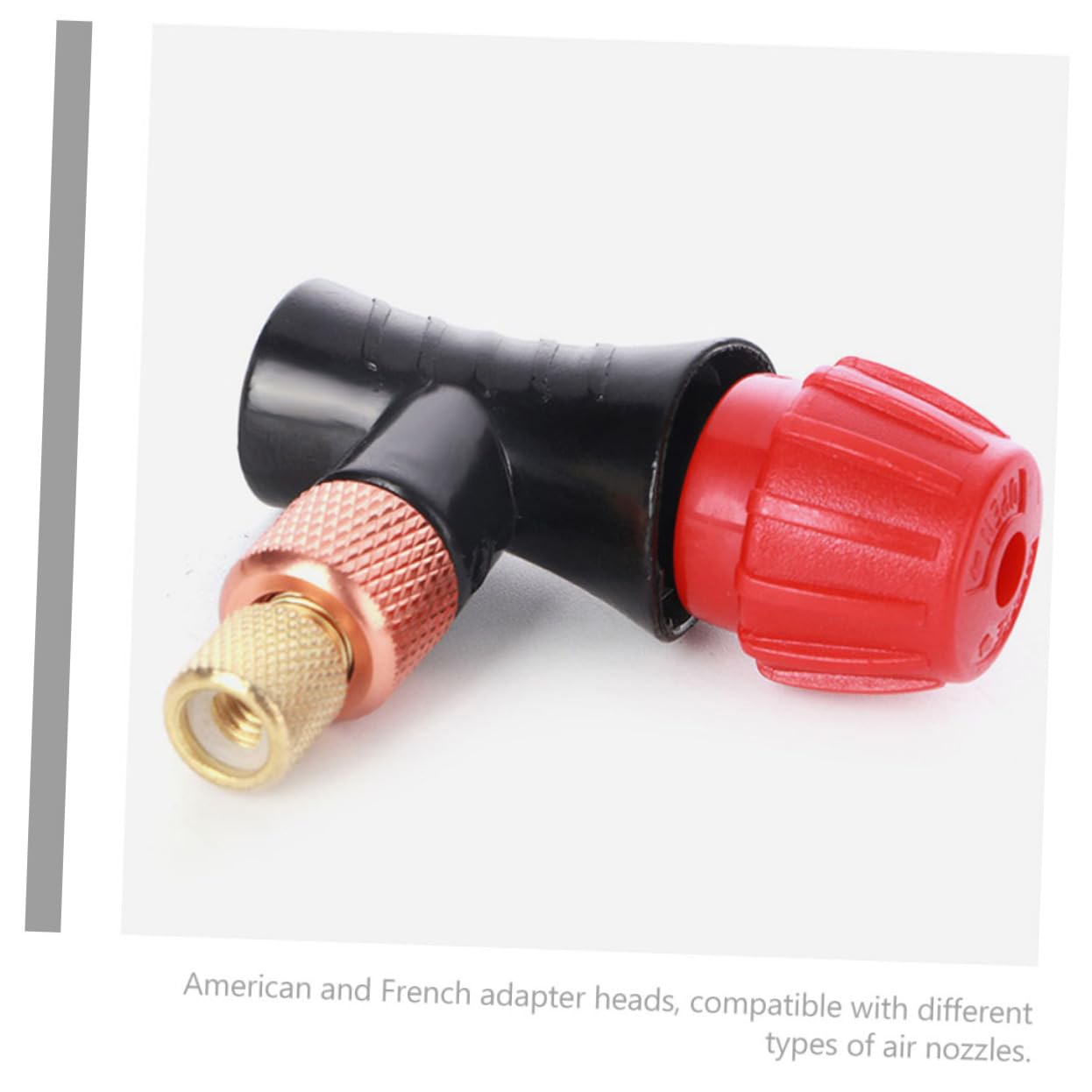 Gatuida 5 Stück Tire Inflator Gewinde Fahrradpumpe Ventilkopf Verwendung für Französische und Amerikanische Ventile Langlebig und Zuverlässig Sorgt für Luftleckage Kompatibel mit
