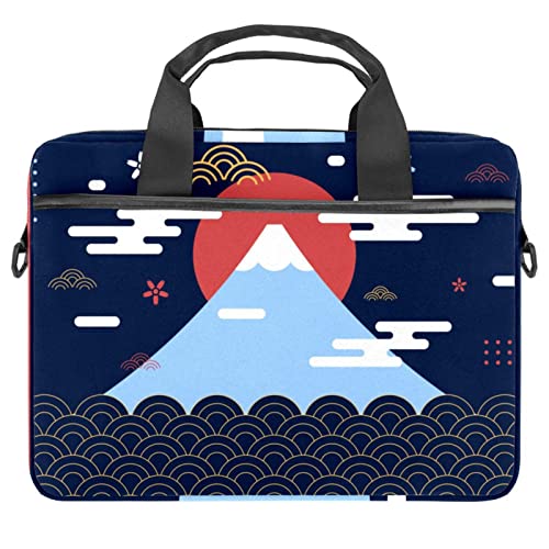 Sacoche ordinateur 13 pouces pour vos trajets quotidiens au style vagues de Fuji