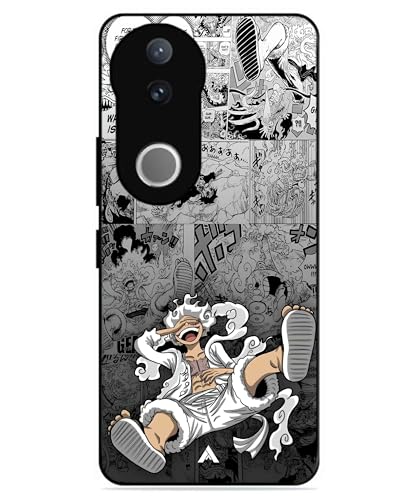 Image of Premium Anime 2 Case for Vivo v50 (Glossy Finish) Soft-Touch Metal TPU Back Cover, Shockproof, Designer, Aesthetic Mobile Phone Case