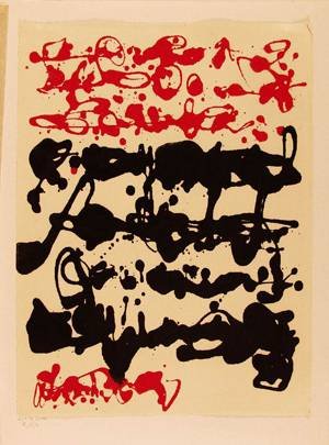 Peinture à l'huile Calligraphy xDezso Kormiss 36x48 po pour habiller un mur vide