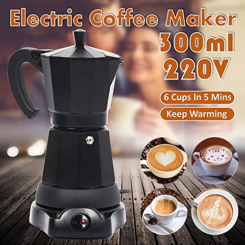 NXYJD KFJDQDL. 300 ml elektrische automatische kaffeemaschine Mini kaffeemaschine küche cafetiere heizung 6 tassen 3… – Bild 5