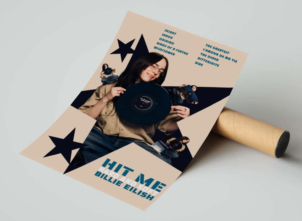Billie Eilish Poster Hit Me Hard and Soft Posters Album