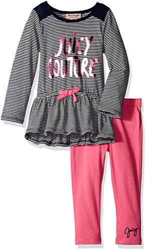 Juicy Couture Girls' Striped Tunic with Solid Legging