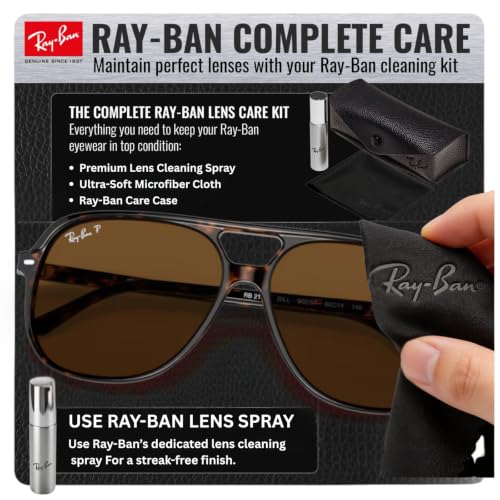 Image of Ray-Ban RB2198 BILL Square Shaped Sunglasses for Men & Women with Official RAYBAN Eyewear Kit