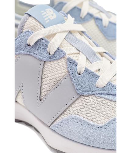 Image of New Balance, Unisex Kid, 327 Lace (Big Kid), Light Arctic Grey /Light Zinc Blue, 3.5, Medium, Big Kid