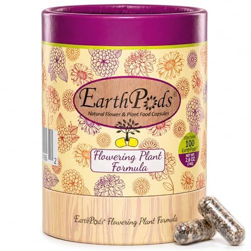 100 EarthPods - Premium Flower Fertilizer Spikes - Boost Blossoms (Great for Roses, Potted Annuals...