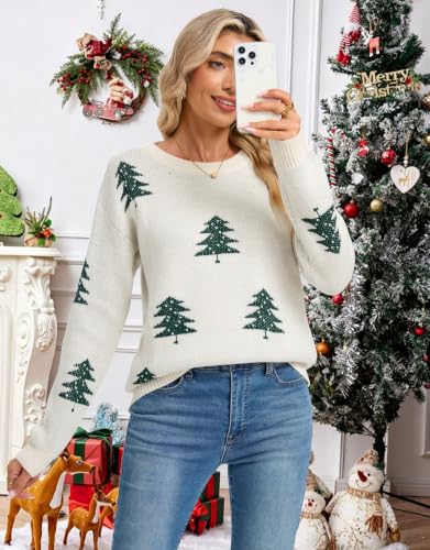 Image of Women's Pullover Sweaters Cute Multi-Hearts Knitted Casual Sweater