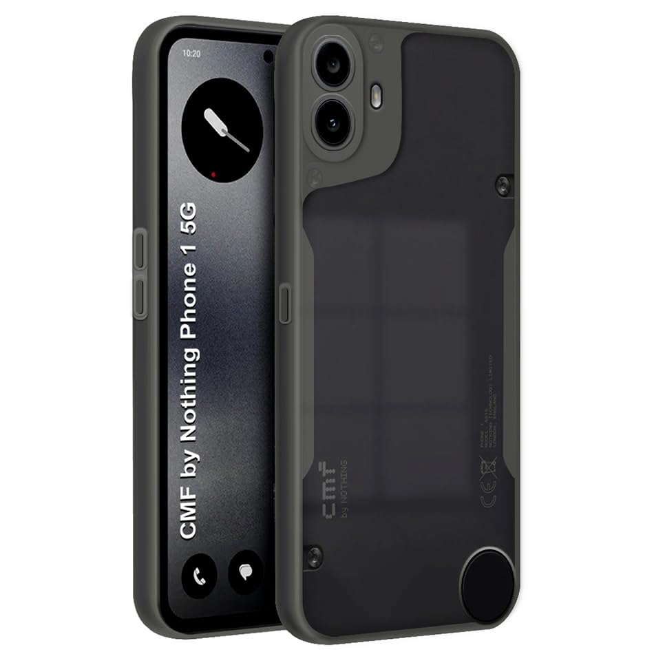 Amazon Brand-Solimo Basic Case for CMF by Nothing Phone 1 5G (Silicone_Clear/Black) (B0DGCM3D6Y) Amazon Price History, Amazon Price Tracker