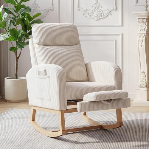 Garvee Teddy Fleece Rocking Chair