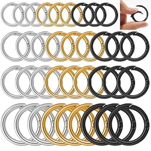 MirraSwit 36 Stück Runde Karabinerhaken