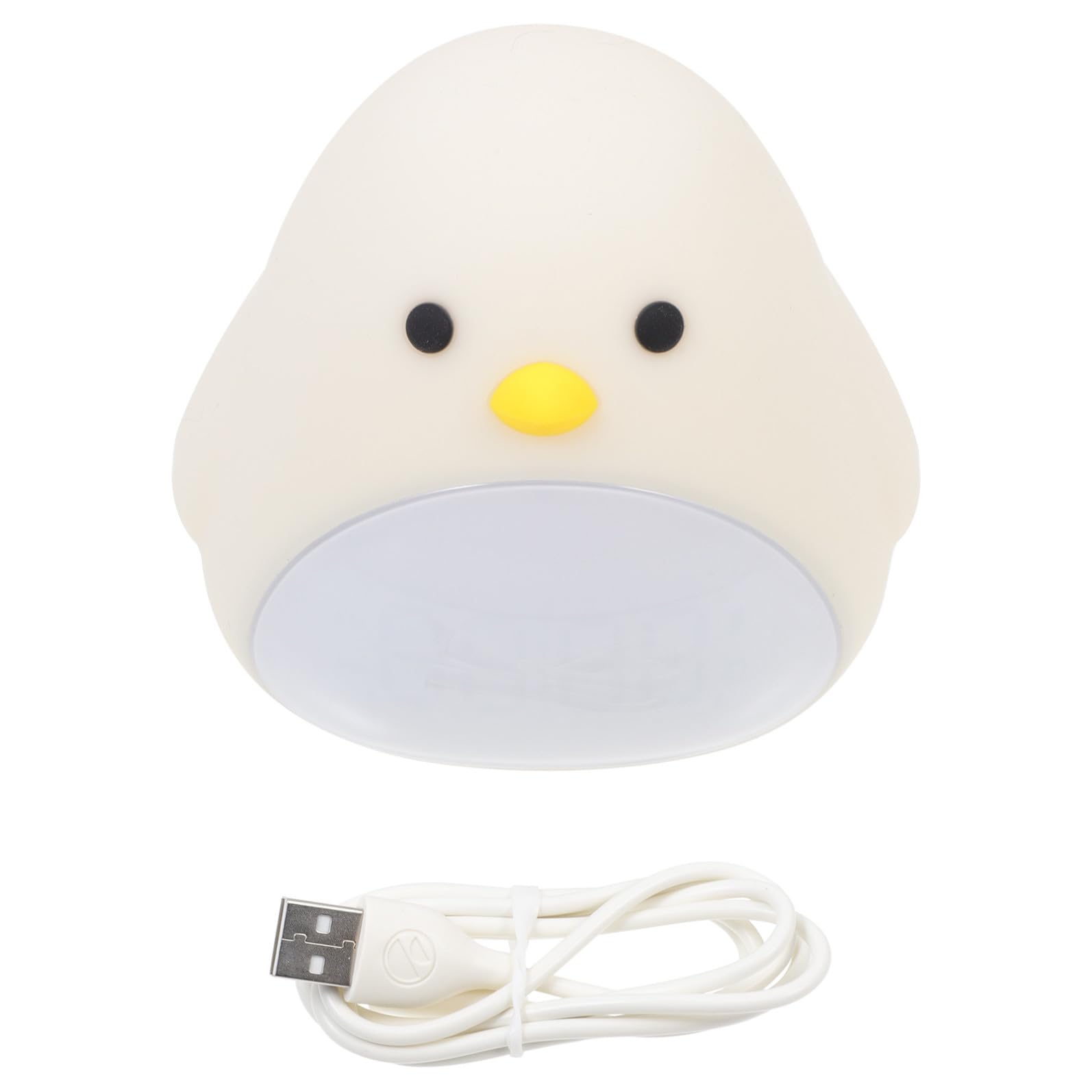 INOOMP Kinderwecker mit Nachtlicht und Timer aus ABS und Silikon Modernes Design 1200mAh Akku Leiser Schlafwecker für Schlafzimmer und Kinderzimmer