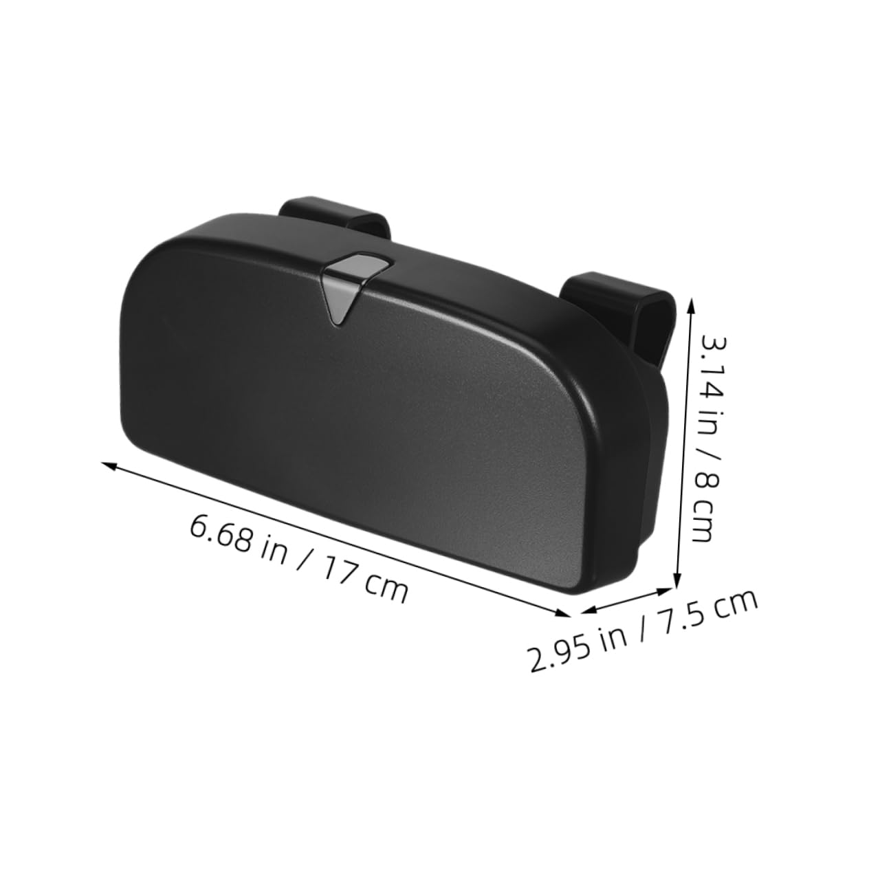 2 pièces Étui à Lunettes Auto Organisateur de Pare Soleil pour Lunettes de Soleil Vue Boîte de Rangement Rigide à Fixation Rapide sur Visor Accessoire Multifonctionnel pour
