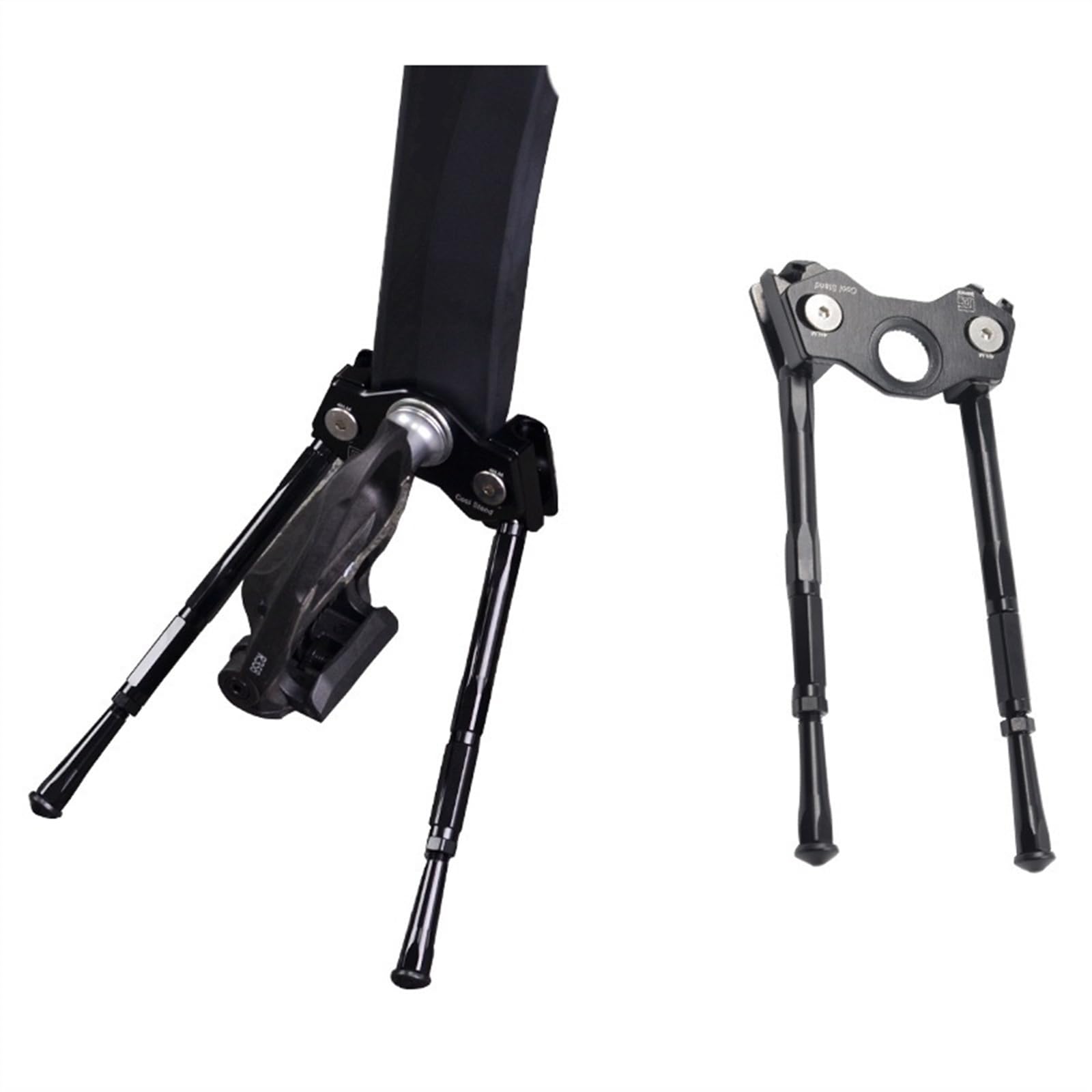 Skday BéQuille VéLo MéTal,BéQuille VéLo Laterale Béquille de manivelle de vélo, Support réglable de stationnement de vélo de Route, Support de pédale Portable, Accessoires de Cyclisme