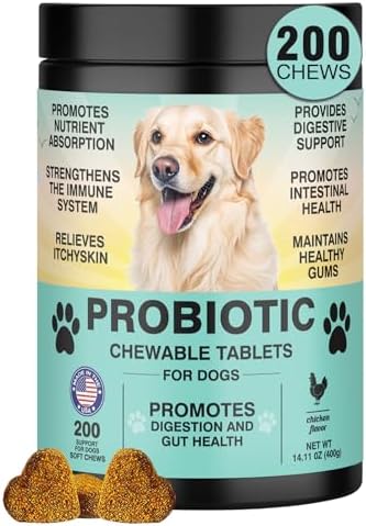 Probiotics for Dogs Gut Digestive Health Probiotic Chew for Dogs ...