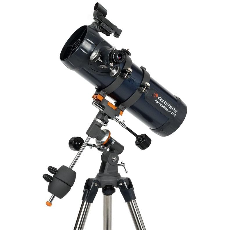 Image of Celestron AstroMaster 114EQ Telescope Include Omni 2X Barlow Lens and Smartphone Adapter