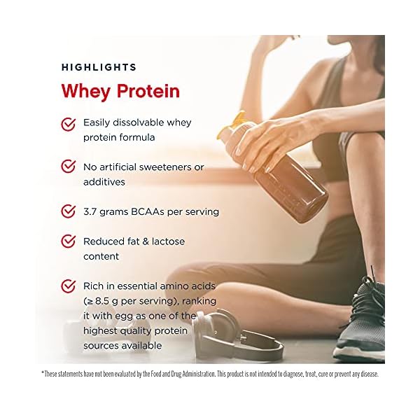 Jarrow Formulas Whey Protein, Unflavored 908g Powder Supports