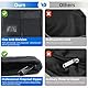 Pacaba Auto Handschuhfach Organizer, Dokumentenmappe a5 Mehrzweck Soft Zipper Registrierung Pouch Owner’s Manual Wallet Center Console Storage Box Pouch für Karten Autozubehör Bordmappe