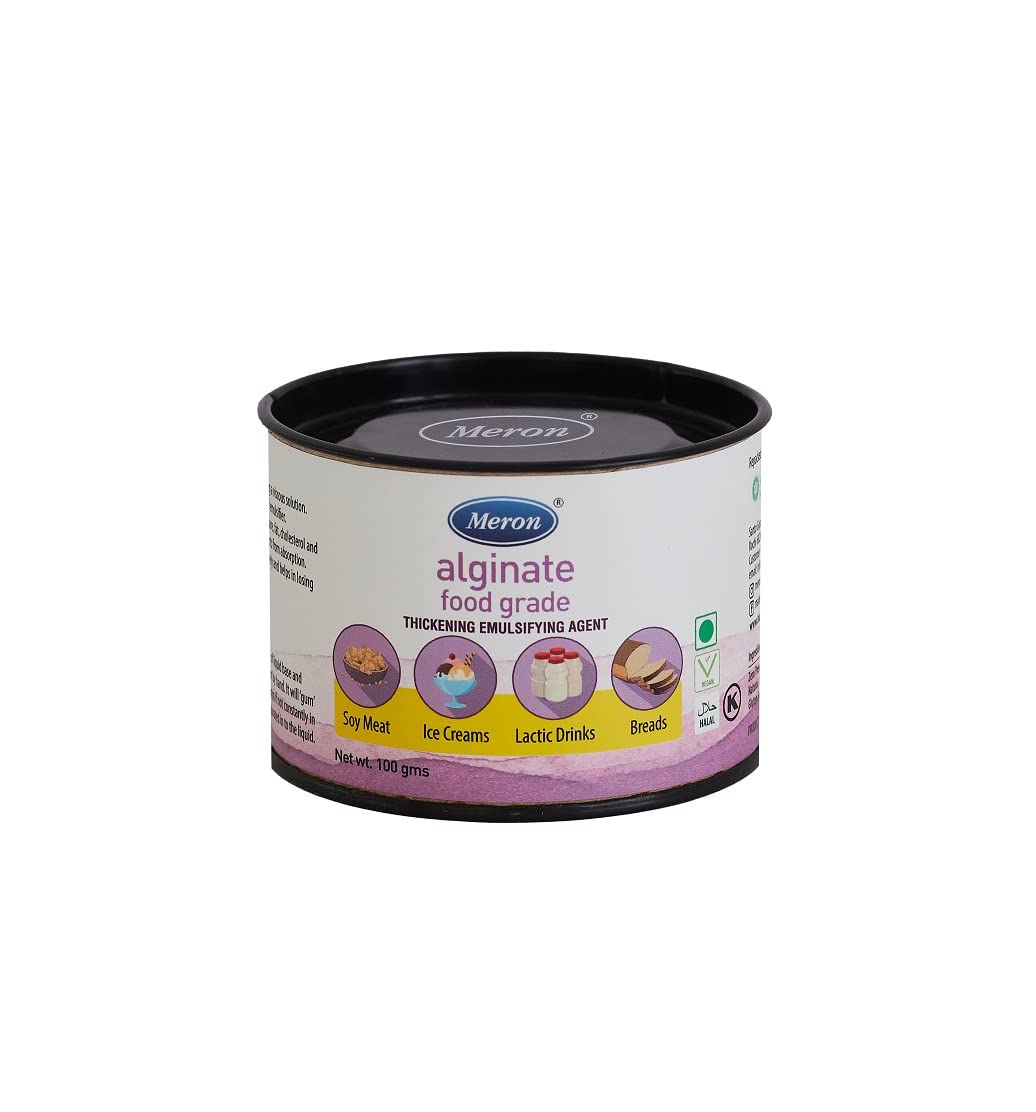 Meron Sodium Alginate - 100g | Food Grade for Stabilizer,Thickening and Binding Agent,Spherification,Soy Meat | Sodium Alginate (B09MLNKXT9) Amazon Price History, Amazon Price Tracker