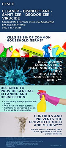 image for Cesco Solutions, Inc. Disinfectant Concentrate by Cesco Solutions - Vi