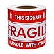 Hylabelest Handle with Care This Side Up Fragile Aufkleber 76 * 127mm Mädchen Typ