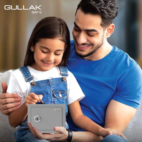 Image of Link Smart 2 Litres Gullak Safe Locker for Home & Office| 3-Year Warranty| Mechanical Key, CRCA Material, Laser Cut Design| Vibrant Saaving Bank|Weight : 0.9 Kg| Acoustic Grey