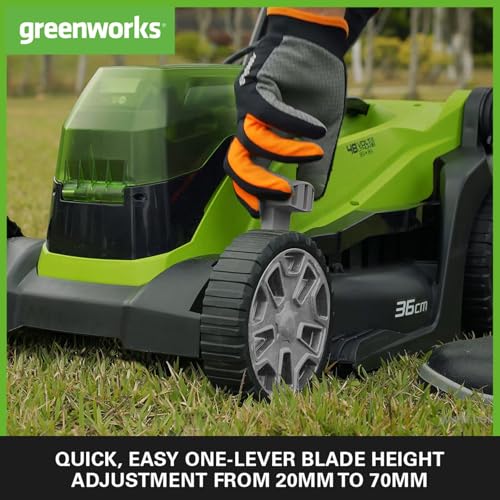 Greenworks 48V Cordless Mower with 2 Batteries