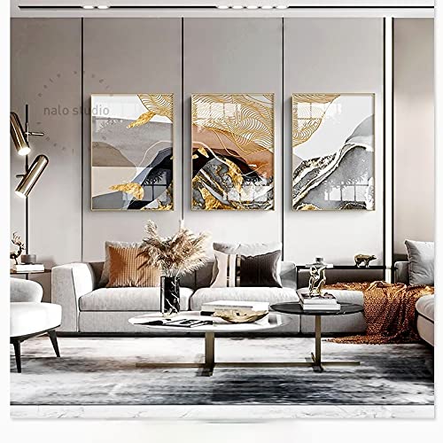 Affiche art abstrait orange shadow pour illuminer et rechauffer le style de votre salon