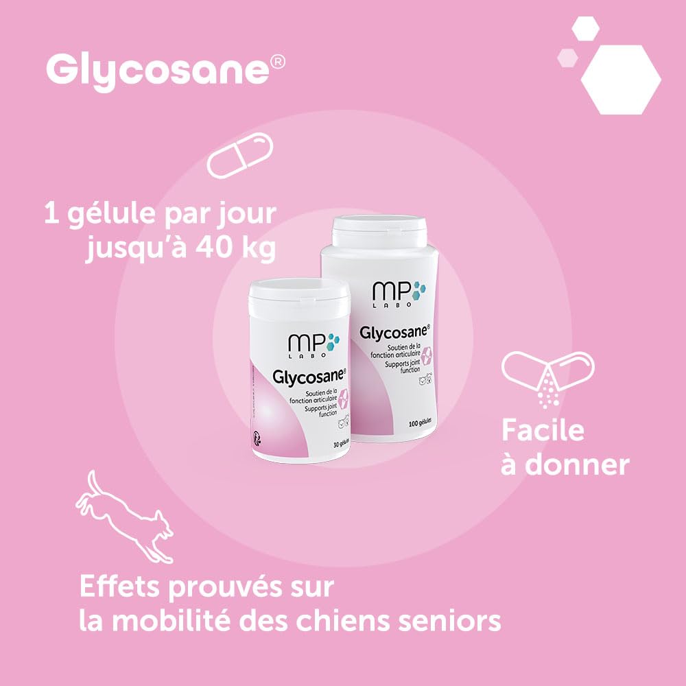 MP Labo Glycosane® - Soutien de la Fonction Articulaire pour Chien et Chat (100 gélules)