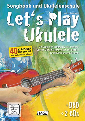 Let's Play Ukulele mit 2 CDs + DVD: Songbook und Ukulelenschule Cover