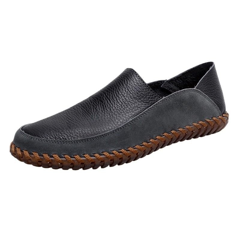 Men's Casual Loafers, Slip-on for Easy on, Leather Panels in Suede, Moccasins, Suitable for Everyday Walking, Driving, etc