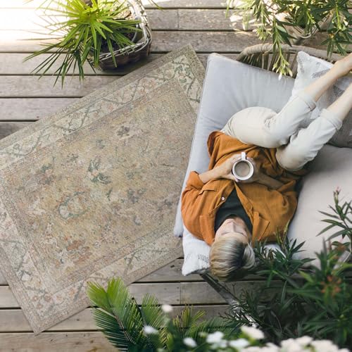Tapis en vinyle imperméable PVC 80x120 cm rectangulaire beige