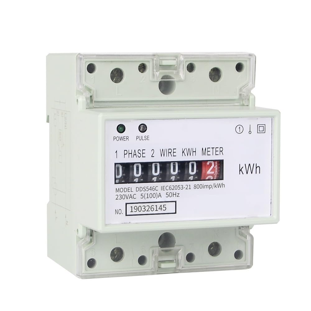 230VAC 50Hz Jednofazowy 4P Licznik Energii Analogowy Elektryczny Watomierz Elektryczny Licznik Energii Na Szynę Din Watomierz