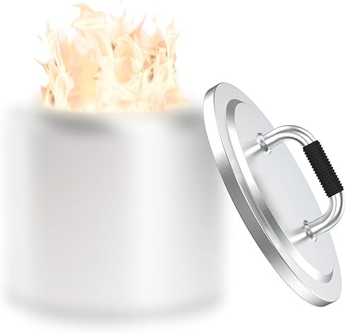 Tapa para fogata para estufa individual, hoguera 2.0, acero inoxidable 304, tapa redonda con mango resistente al calor, accesorios de campamento