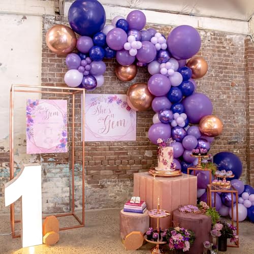 Image of PartyWoo Purple Balloons 4pcs 36 Inch Purple Latex Balloons for Birthday Baby Shower Anniversary Engagement Wedding Princess Bachelorette Bridal Shower Butterfly Party Decorations Purple-Y15