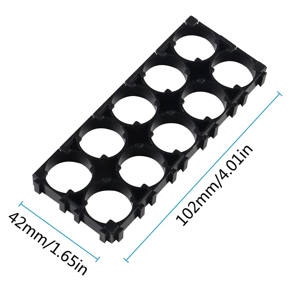 Kearding Soporte De Batería Recargable Células De Batería De Iones De Litio Marco Combinado Soporte De Soporte De Plastico Abs Baterias De General 18650mah 1 Enlace