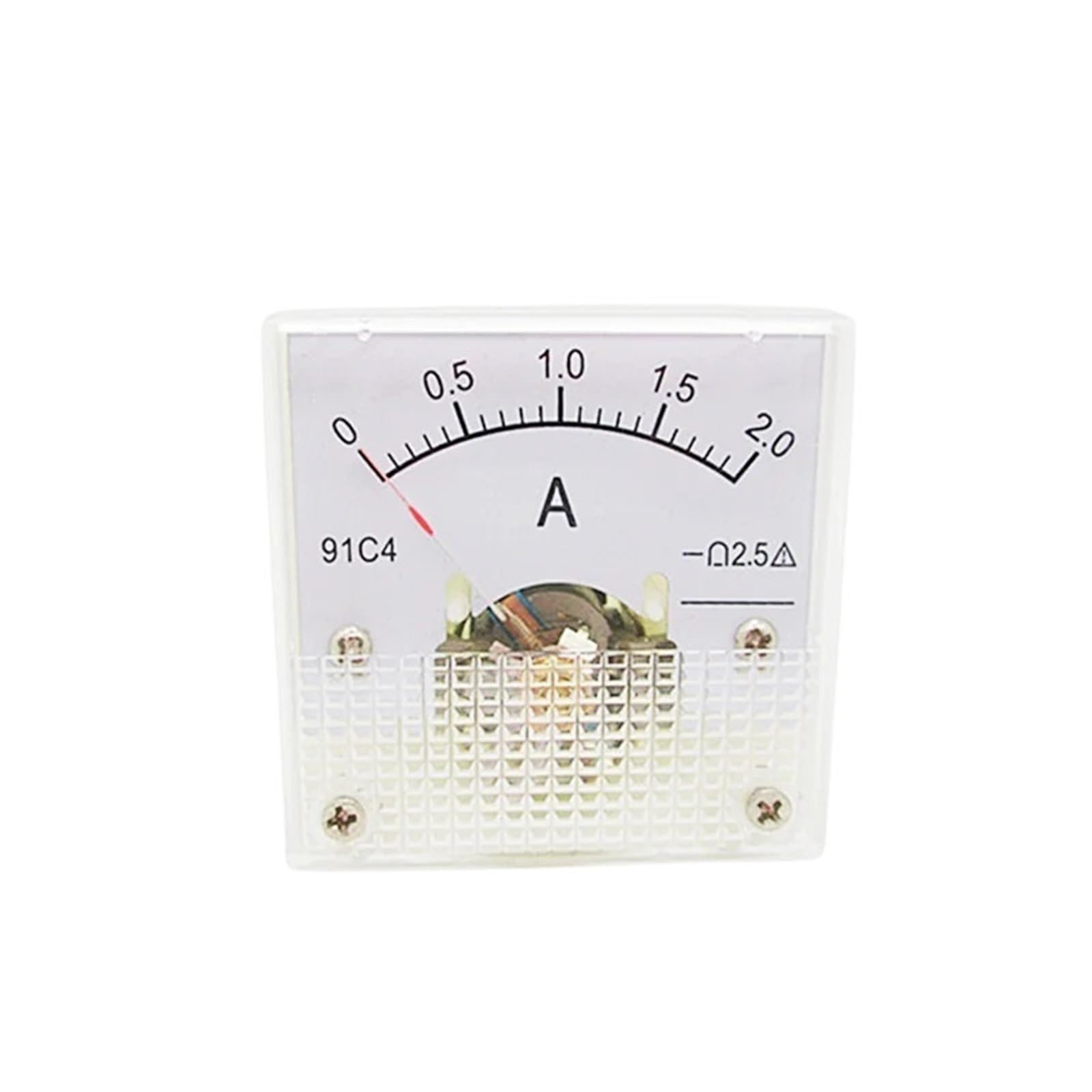 Ampèremètre analogique CC 91C4-A 1A avec indicateur à aiguille précis pour panneau