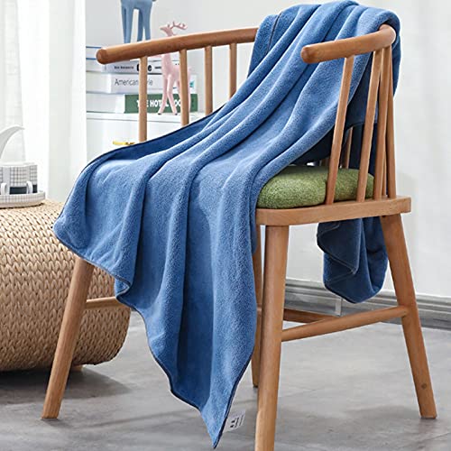 Serviette de bain microfibre super douce grand format vert - 4