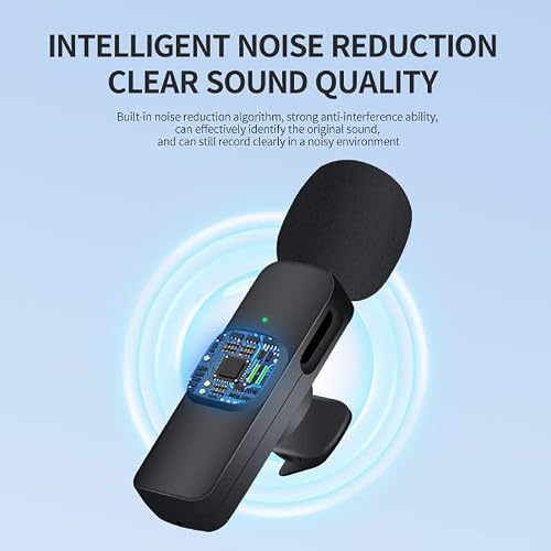 Oniyea Wireless Lavalier Microphone For Type-C Phone, Plug-Play Wireless Mic, Clip-On Microphones For Android Phone For Youtube | Interview | Podcast | Vlog | Tiktok | Live Stream #TOP5